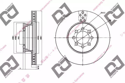 Тормозной диск DJ PARTS BD1507